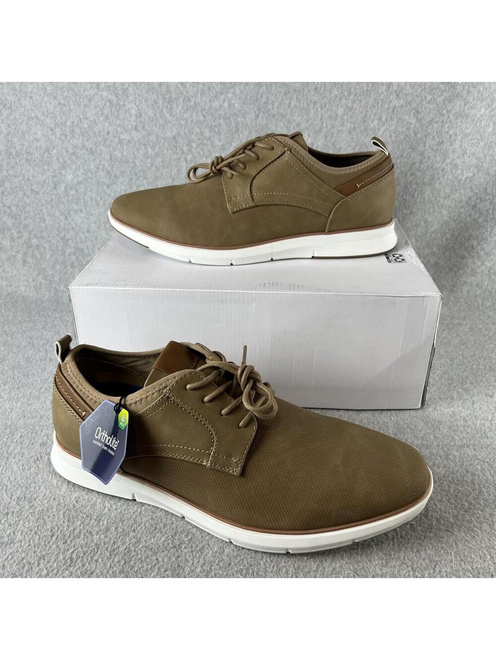 Sonoma Oxford Shoes Mens 12 Casual Comfort Memory Foam Brown *